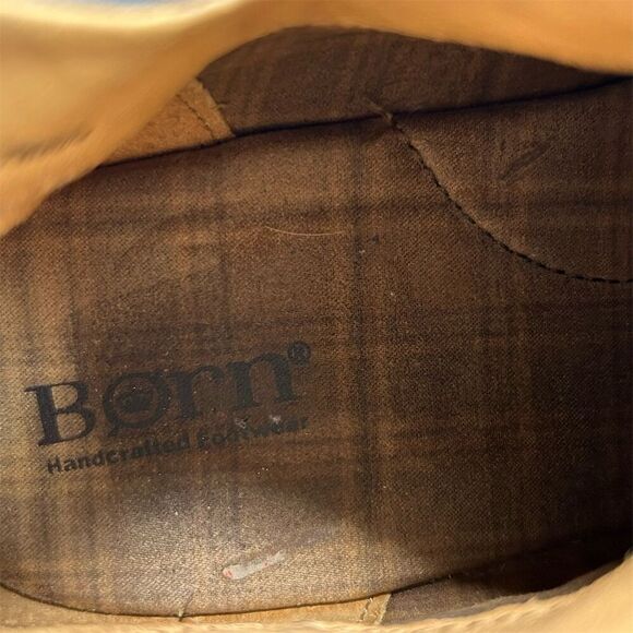 Born Women's Arula Blue Suede Ankle Booties Size 7.5 Casual Fall Back Zipper - Picture 13 of 15